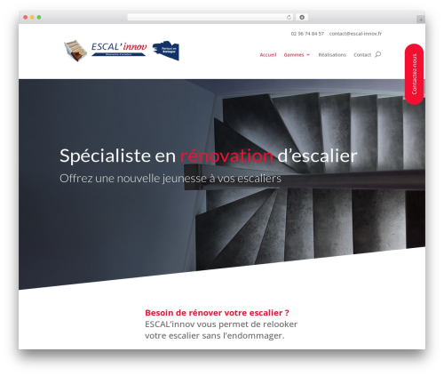 Divi theme WordPress - escal-innov.fr