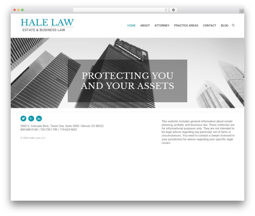 Genesis WordPress page theme - haleestateplanning.com