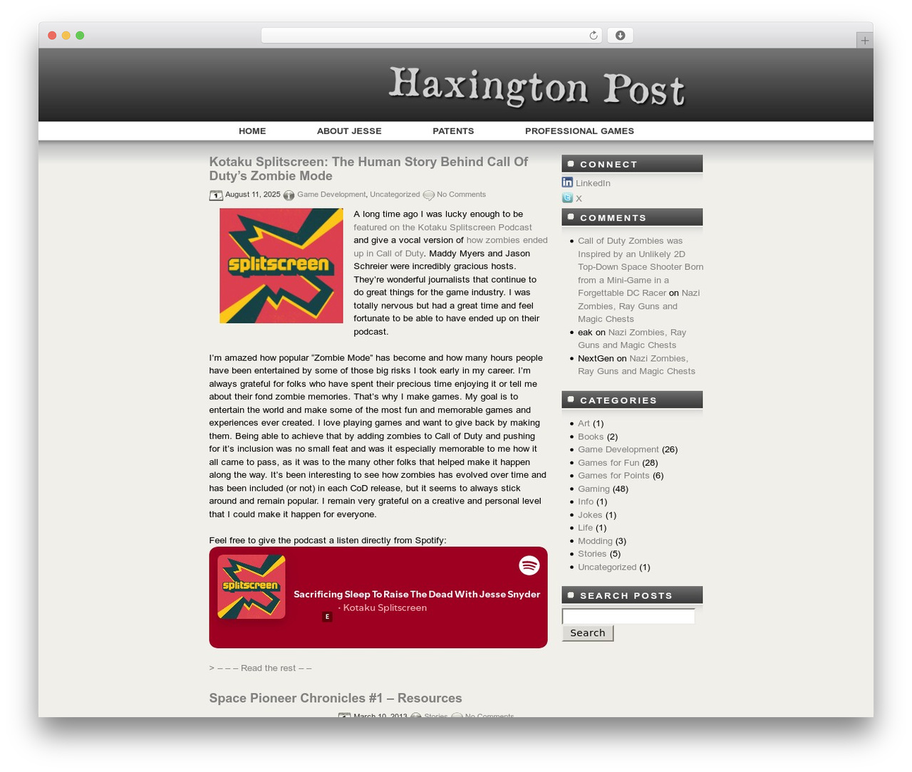 GreyIdea WordPress theme - haxingtonpost.com
