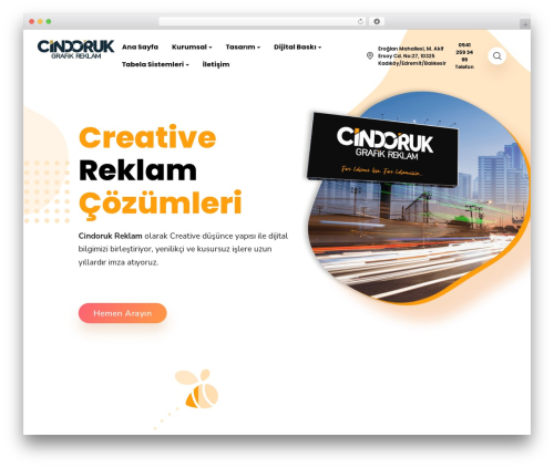 Hanio theme WordPress - cindorukreklam.com