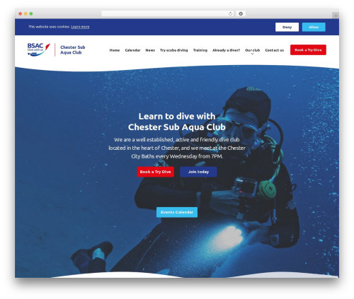 Kolodo Base Theme theme WordPress - chestersubaquaclub.co.uk