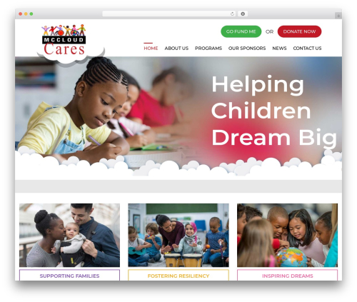 McCloud WordPress theme - mccloudcares.org