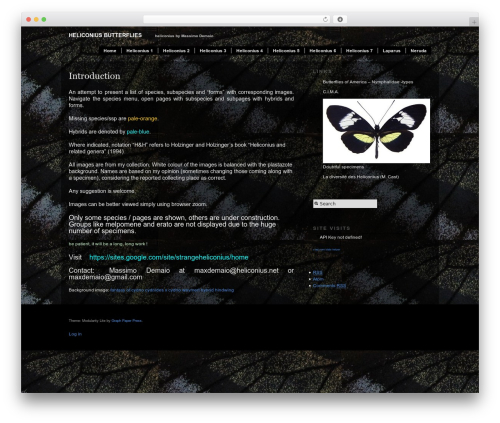 Modularity Lite best WordPress theme - heliconius.net
