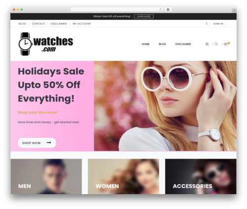 Shop Theme WordPress ecommerce theme - iowatches.com