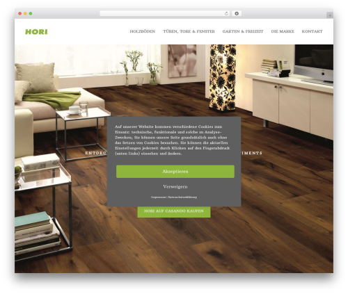 Snow theme WordPress - hori.eu