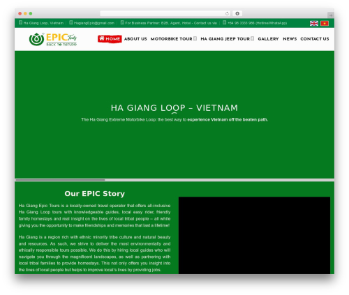 thangweb WordPress theme - hagiangepictour.com
