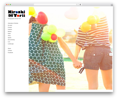 Touchfolio best WordPress theme - hiroshi-torii.com
