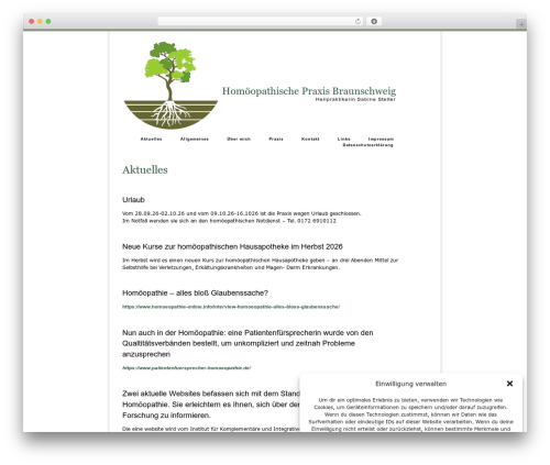 WordPress theme Ambiru - homoeopathie-braunschweig.com