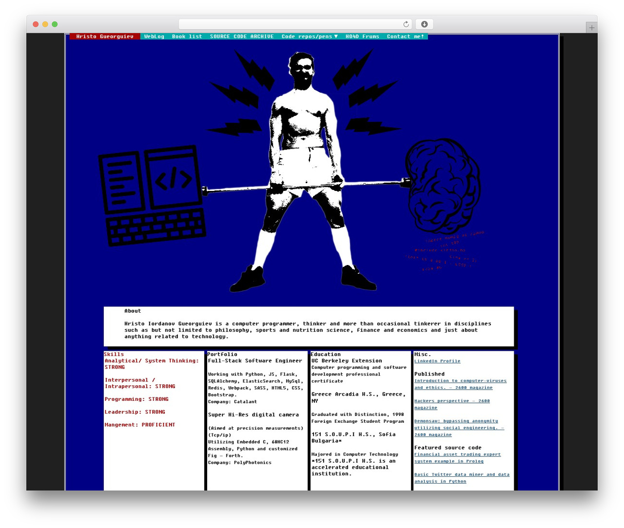 WordPress theme COMMANDER - hristogueorguiev.com