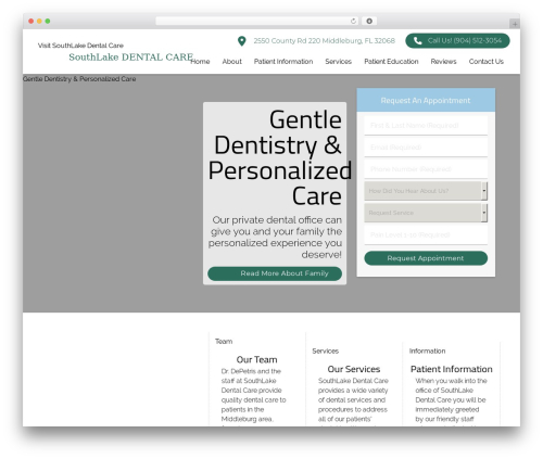 WordPress theme DoctorGenius Framework - southlakedentalcare.com