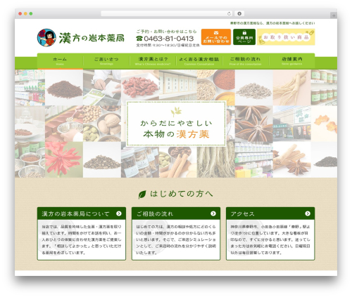 WordPress theme テンプレート01_05 - www.iwamotokimeido.com