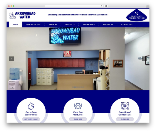 WordPress theme Arrow - arrowheadwaterservices.com