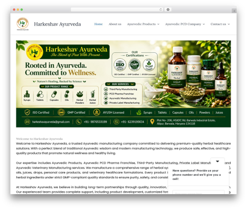 Siteleads WordPress plugin - harkeshavayurveda.com