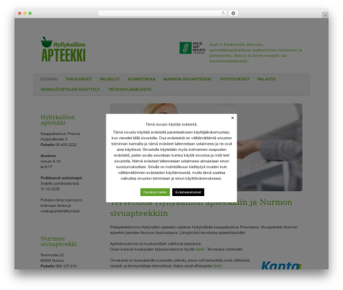 Avoinna tanaan WordPress plugin - hyllykallionapteekki.fi
