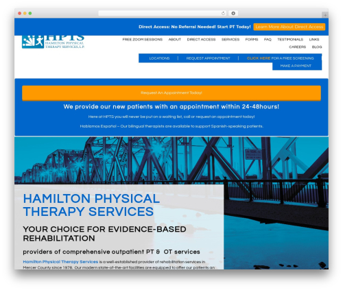 WordPress website theme Generic - hamiltonphysicaltherapy.org