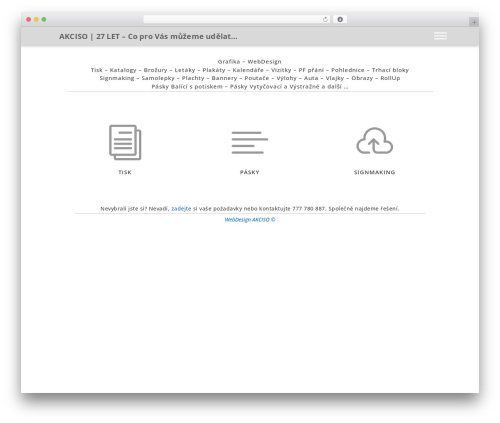 Divi WordPress theme - akciso.cz