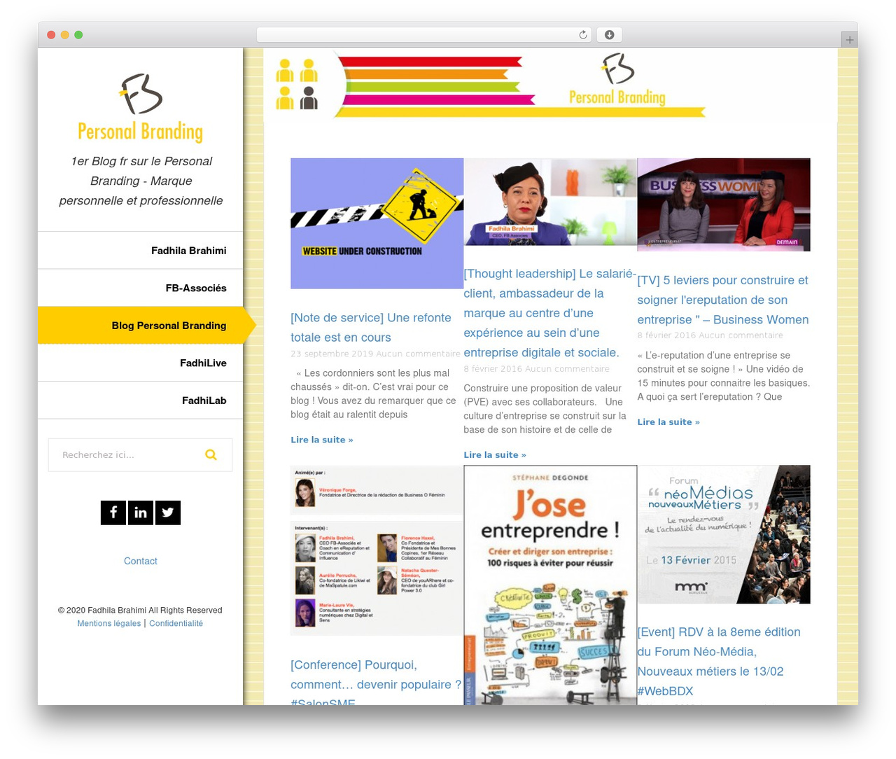 Moler WordPress theme - blogpersonalbranding.com