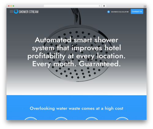 Shower Stream WordPress hotel theme - showerstream.net