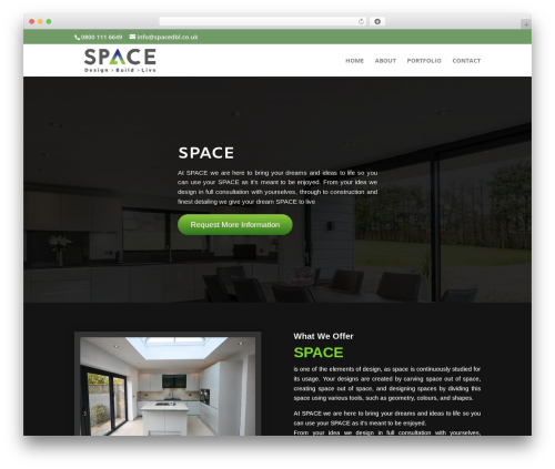Theme WordPress Divi - spacedbl.co.uk