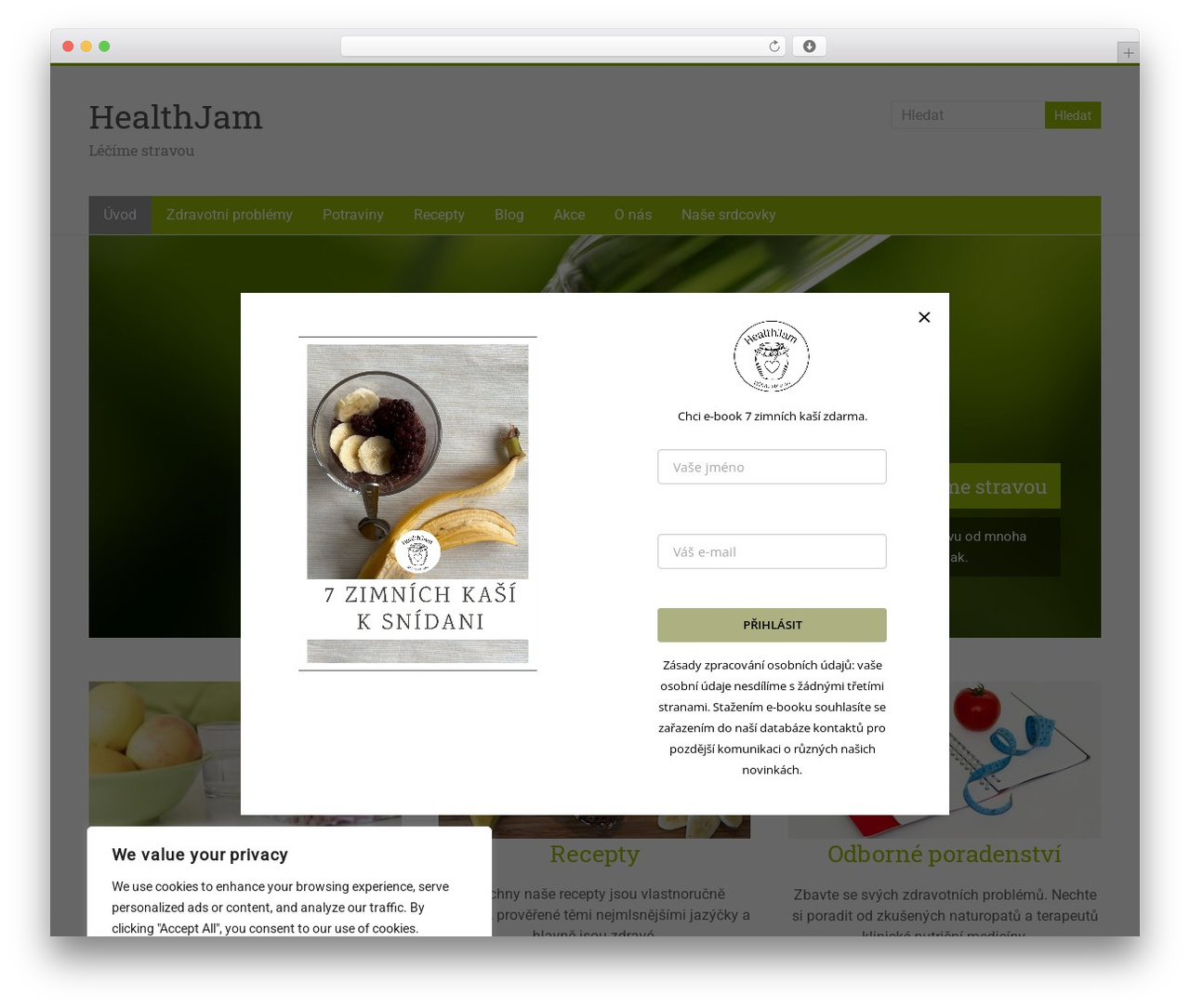 Accelerate Pro WordPress theme - healthjam.cz