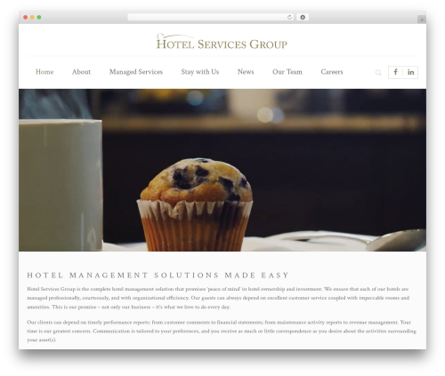 choco theme WordPress - hotelservicesgroup.com