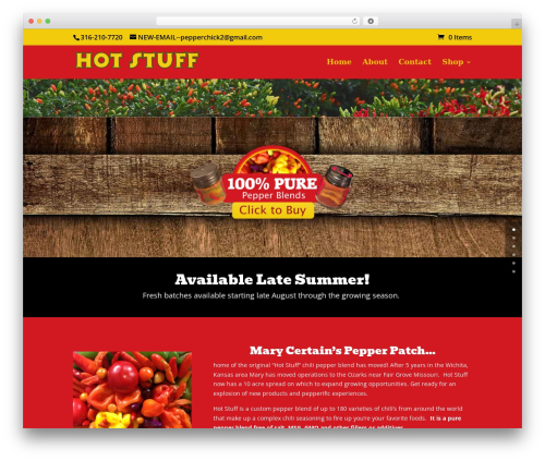 Aspen footer editor WordPress plugin - hotstuff-peppers.com