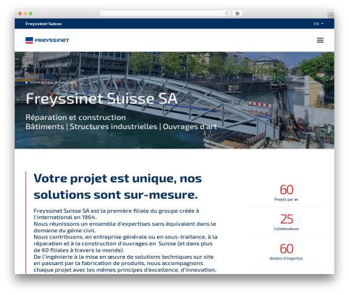 Freyssinet WordPress theme - freyssinet.ch