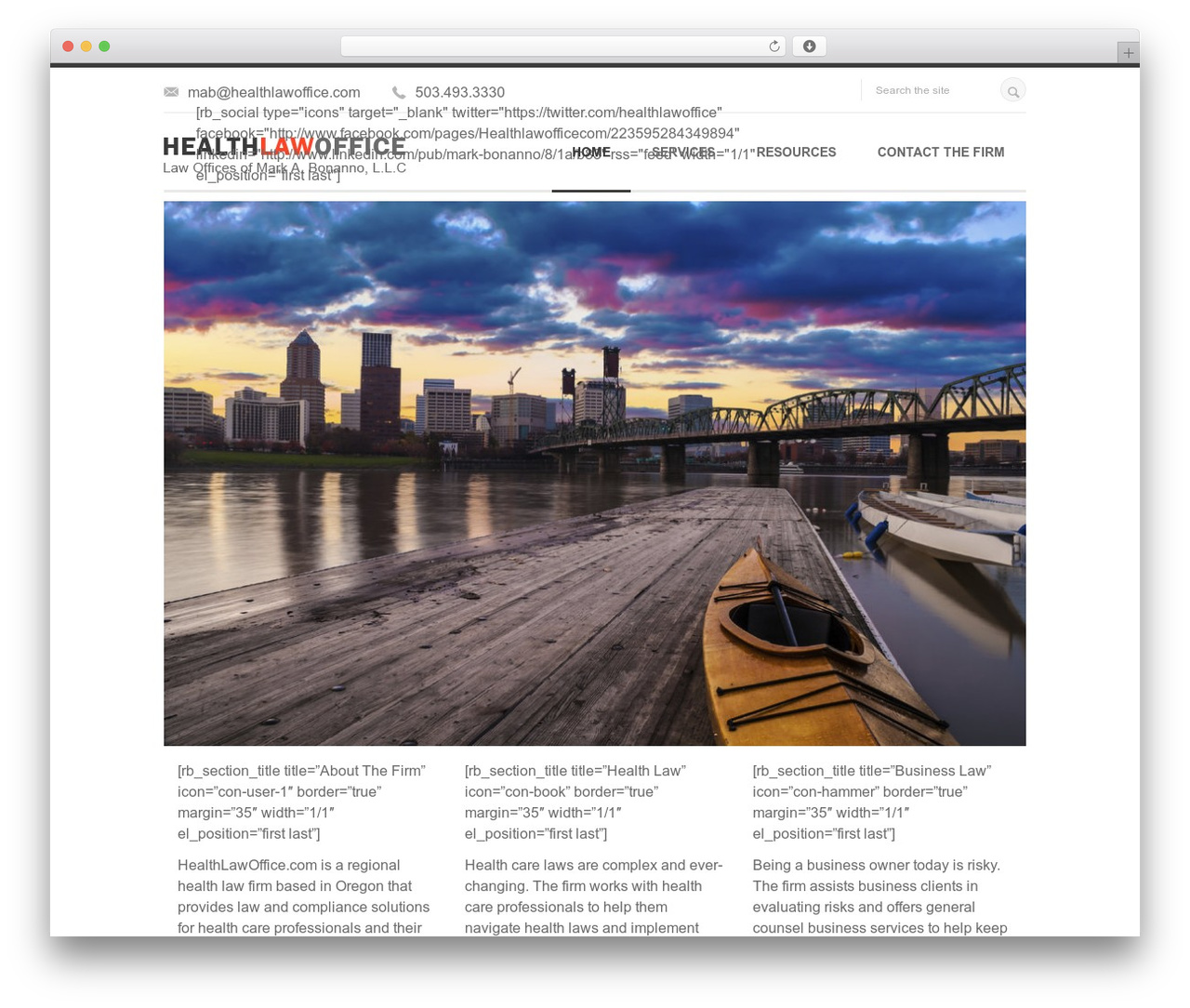 Goodwork WordPress theme - healthlawoffice.com