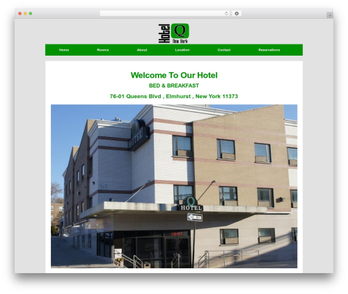 Responsive Pro WordPress hotel theme - hotelqnewyork.com