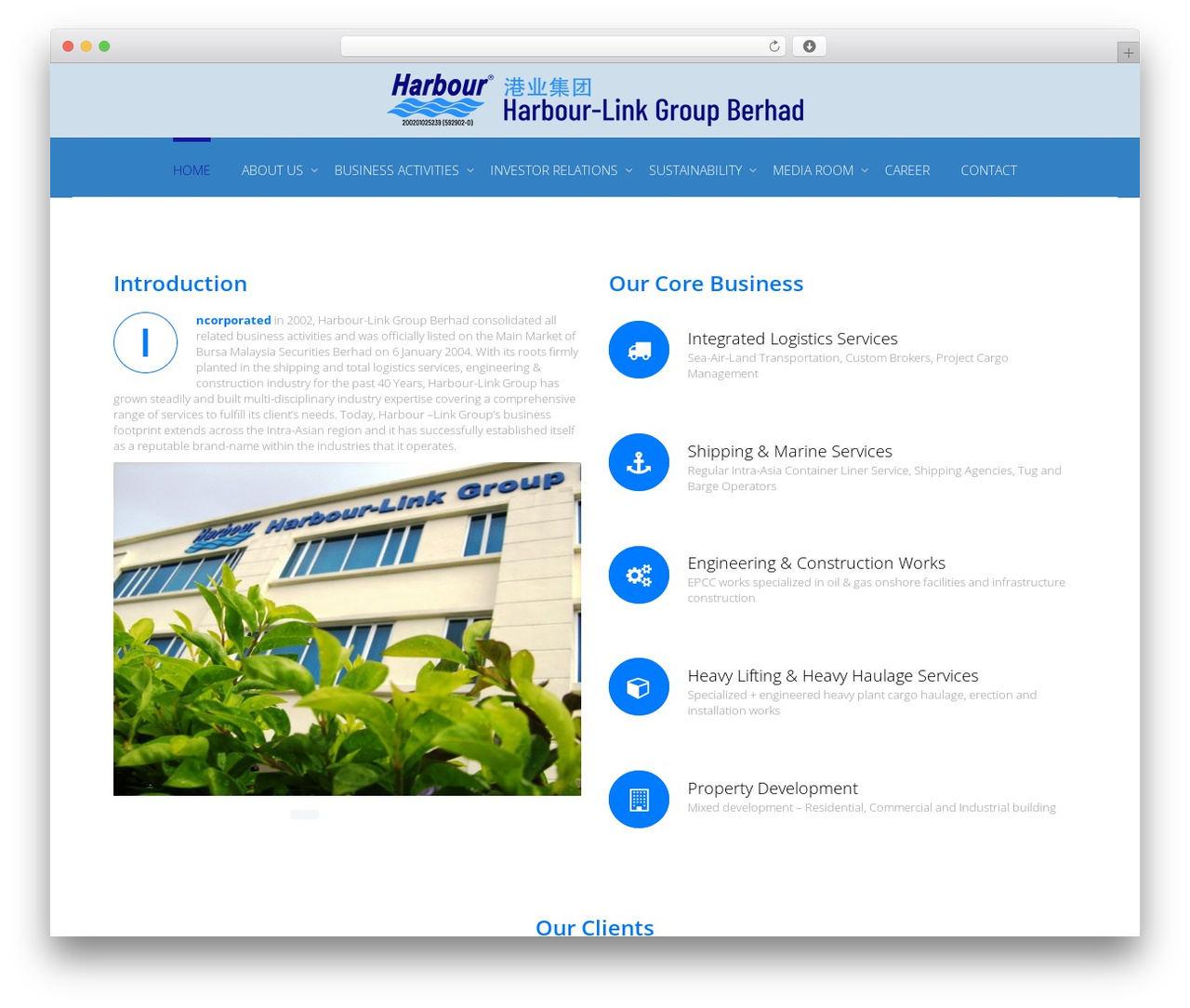 WordPress theme Convertible - harbour.com.my