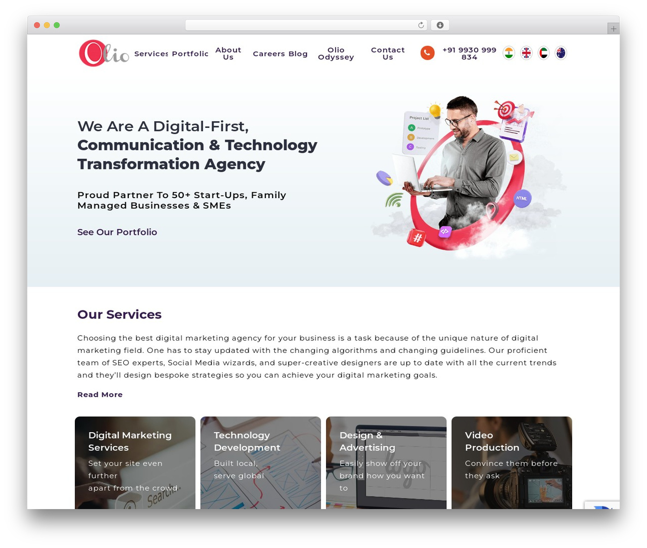 WordPress theme Olio - olioglobaladtech.com
