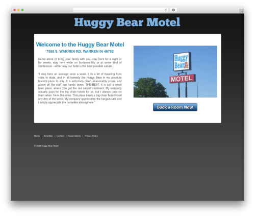 WordPress website theme Responsive Pro - huggybearmotel.com