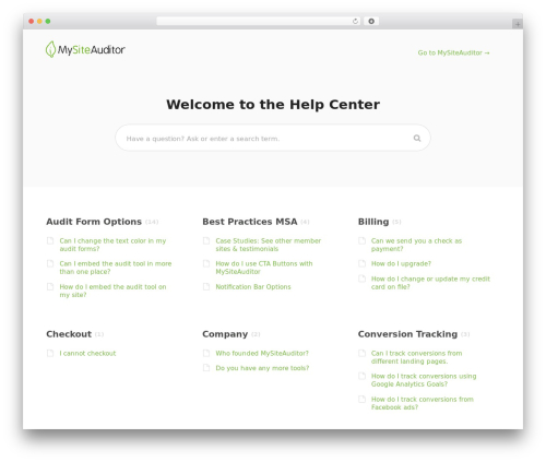 WP theme Flatbase - help.mysiteauditor.com