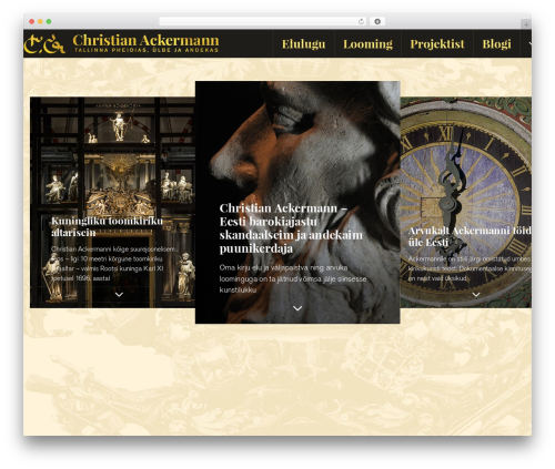 Ackermann WordPress theme design - ackermann.ee