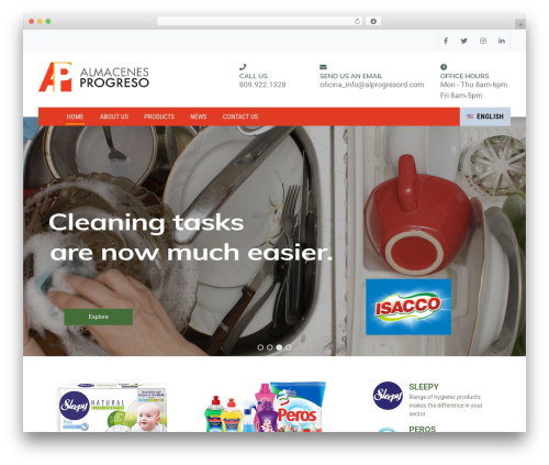 Almacenes Progreso theme WordPress - almacenesprogreso.com