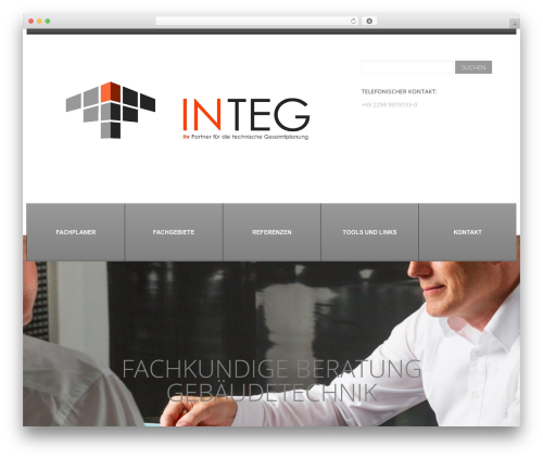 cherry WordPress theme - integ-plan.de