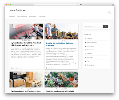 Coldbox WordPress theme design - systemforhotel.com