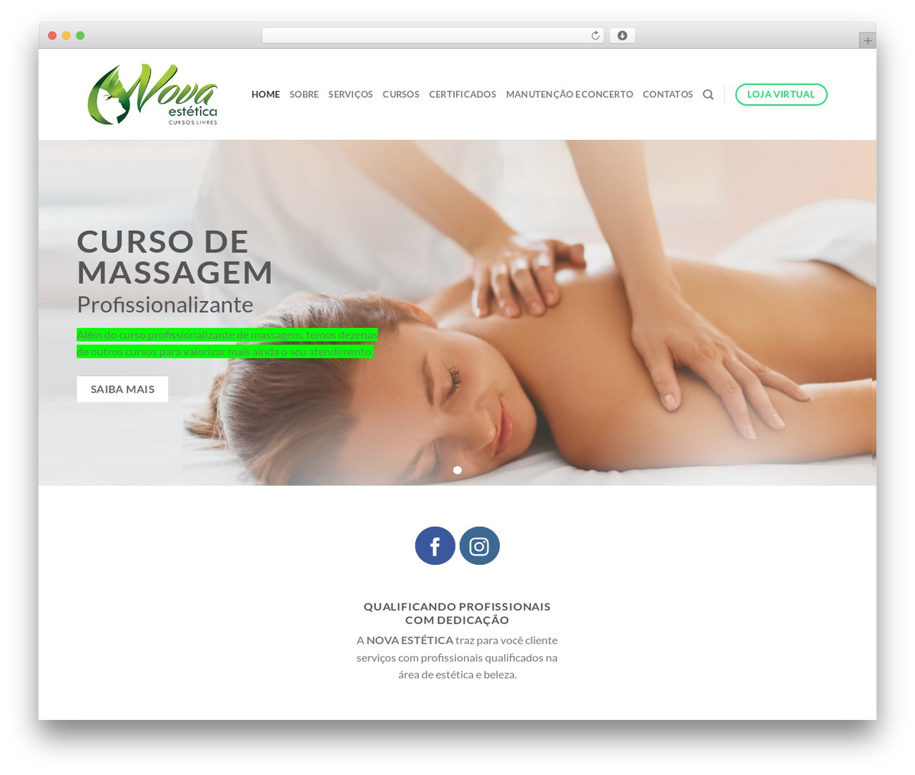 Flatsome WordPress theme - novaesteticacursoslivres.com.br