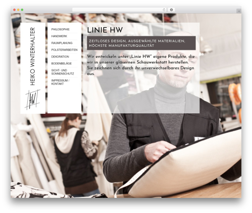 HW best WordPress theme - hw-raumgestaltung.de