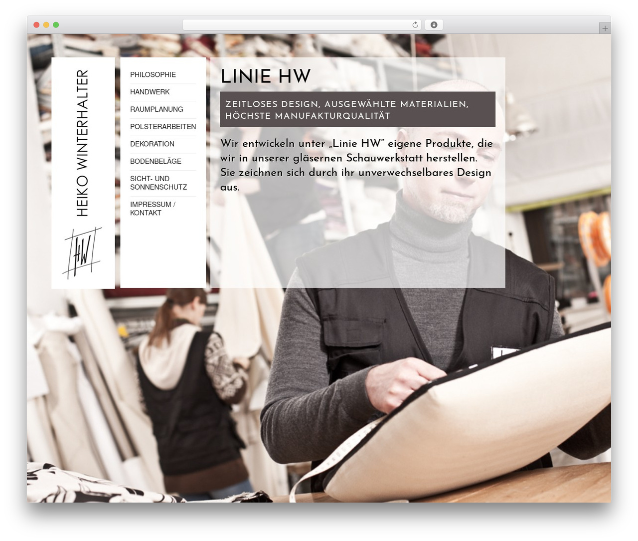 HW best WordPress theme - hw-raumgestaltung.de