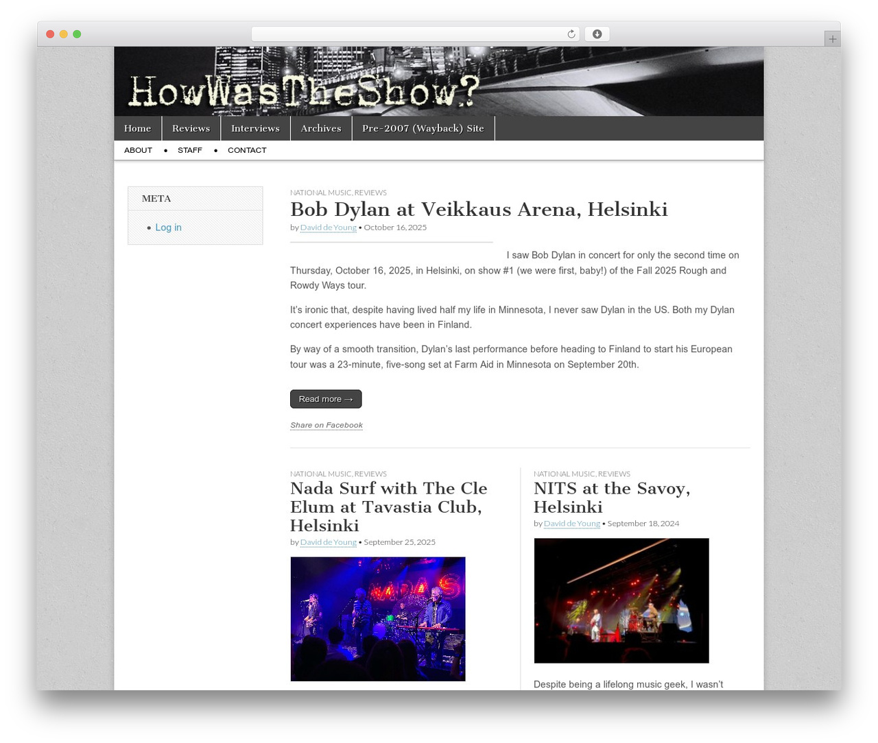 Magazine Basic WordPress magazine theme - howwastheshow.com