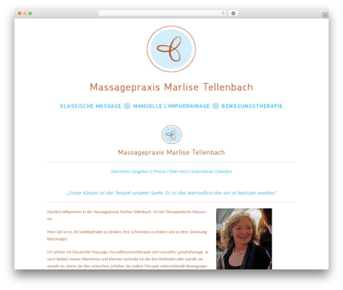 Mini Theme massage WordPress theme - temass.ch