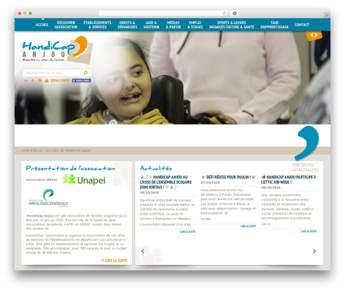Theme Atmosphère WordPress theme - handicap-anjou.fr