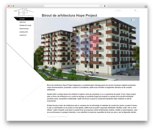 Theme WordPress Architec - hopeproject.ro