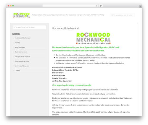 Typegrid WP theme - rockwoodmechanical.com
