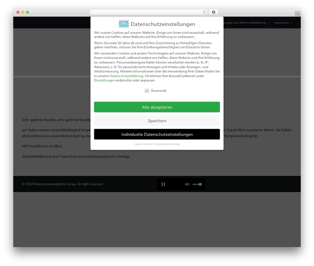 Uncode Child WordPress theme - neunundzwanzigsechs.de