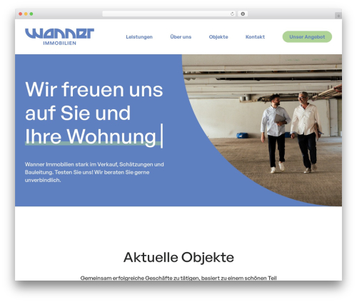 Wanner Immo WordPress theme - wanner-immo.ch