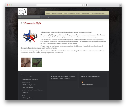 WordPress theme Coldstone - h3oexotics.com
