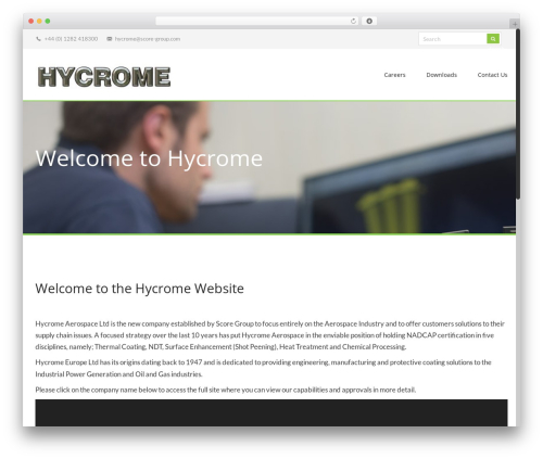 WordPress theme Electrify - hycrome.com