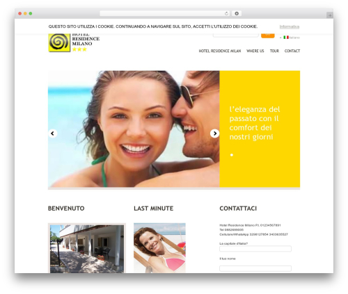 WordPress theme theme1428 - hotelresidencemilano.it